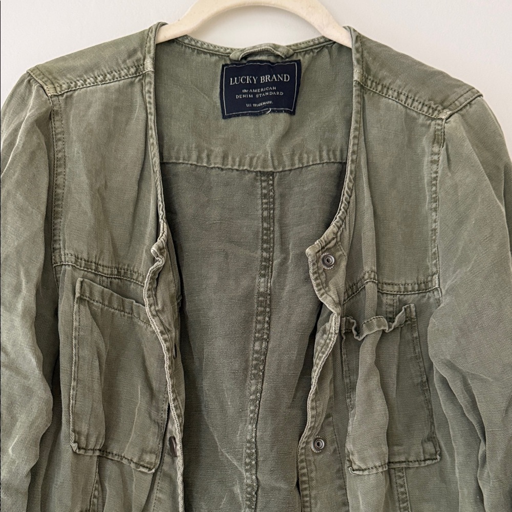 SOLD Lucky Brand Women's Olive Utility Jacket